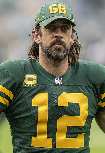 2022 Season Green Bay Packers Aaron Rodgers QB 4GOLD-STAR CAPTAINS