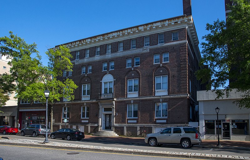 This building in Portsmouth down the street from the event.