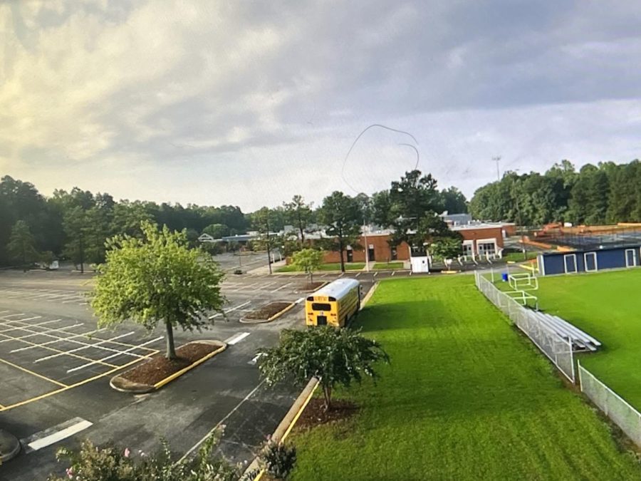 Lafayette High School during the spring. Many students agree here that school starting later would be better. 