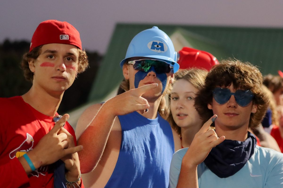 Juniors and Seniors unite to cheer on the Rams during Friday Night Lights.