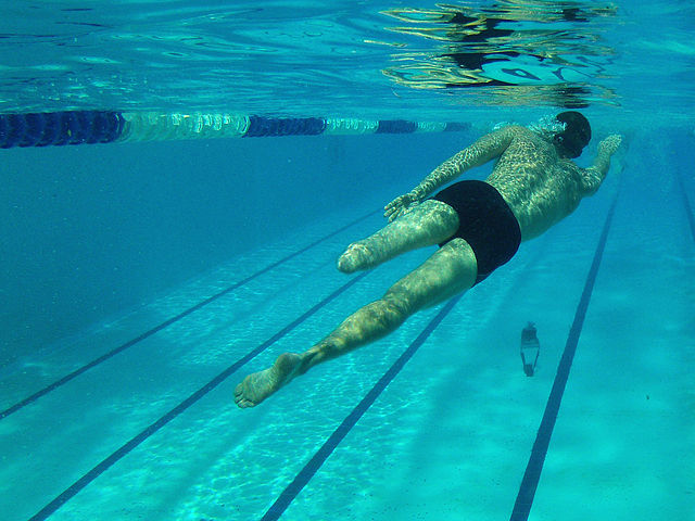 This swimmer is competing in a freestyle 200m, similar to what our Lafayette Rams compete in. The man that usually takes on this difficult job is Jake Cantrell. 