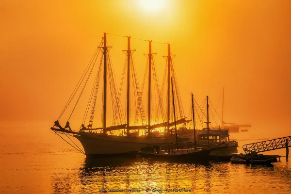 Bar Harbor Sunrise - Schooner Margaret Todd