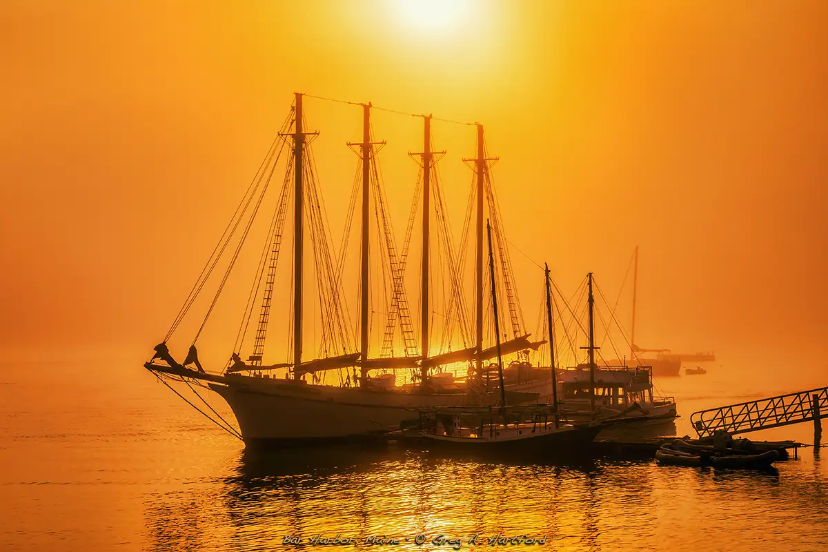 Bar Harbor Sunrise - Schooner Margaret Todd