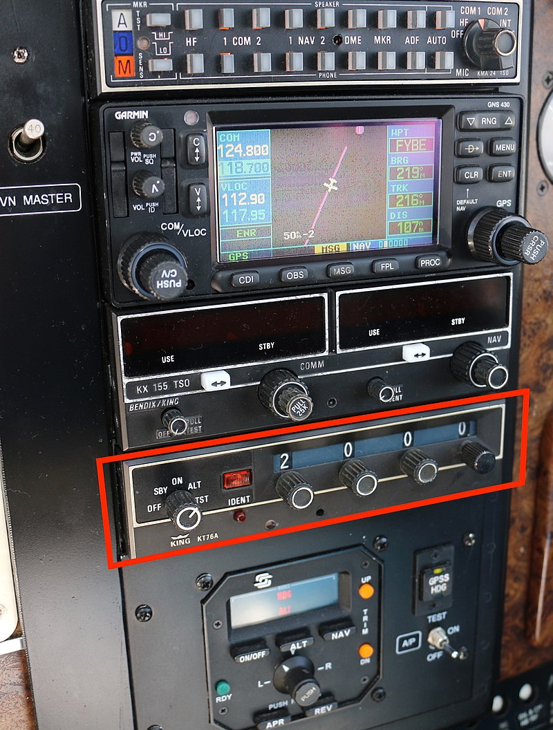 All army helicopters should have this radar system in them, called a transponder. This is the basic technology to show other aircrafts where you are in the air.