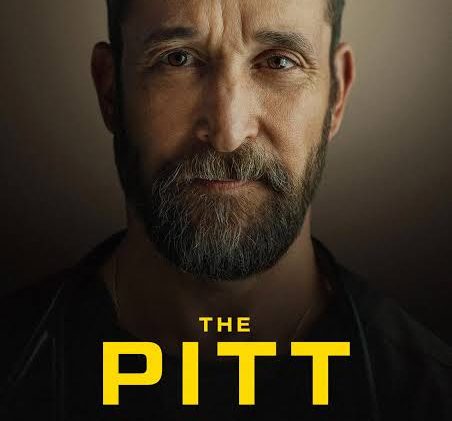Noah Wyle, main actor of The Pitt, poses dramatically for series' cover photo. He looks serious, as the show deals with serious topics and illnesses.