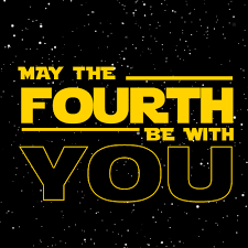 "May the 4th Be With You" graphic.